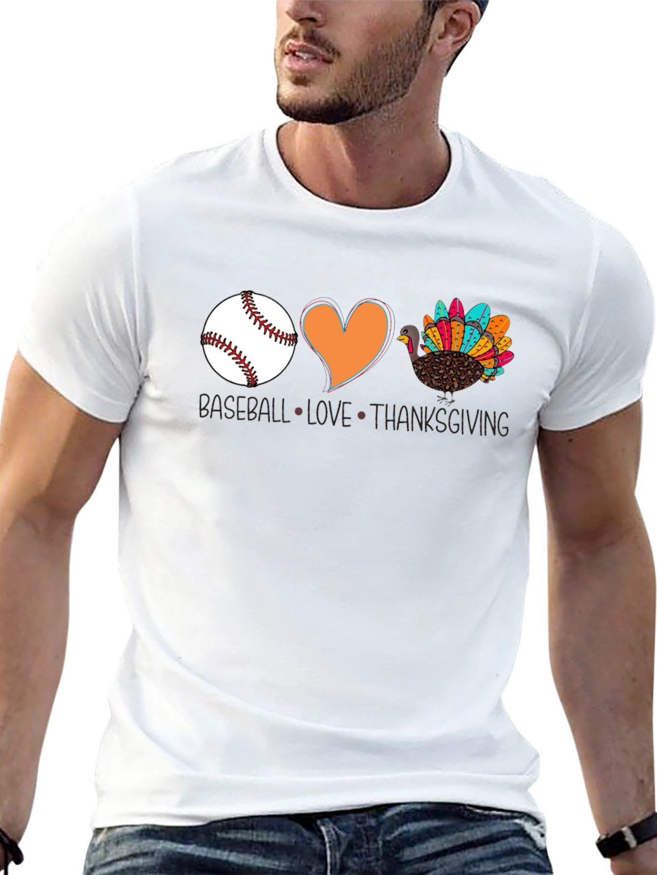 Baseball Love Thanksgiving T-Shirt