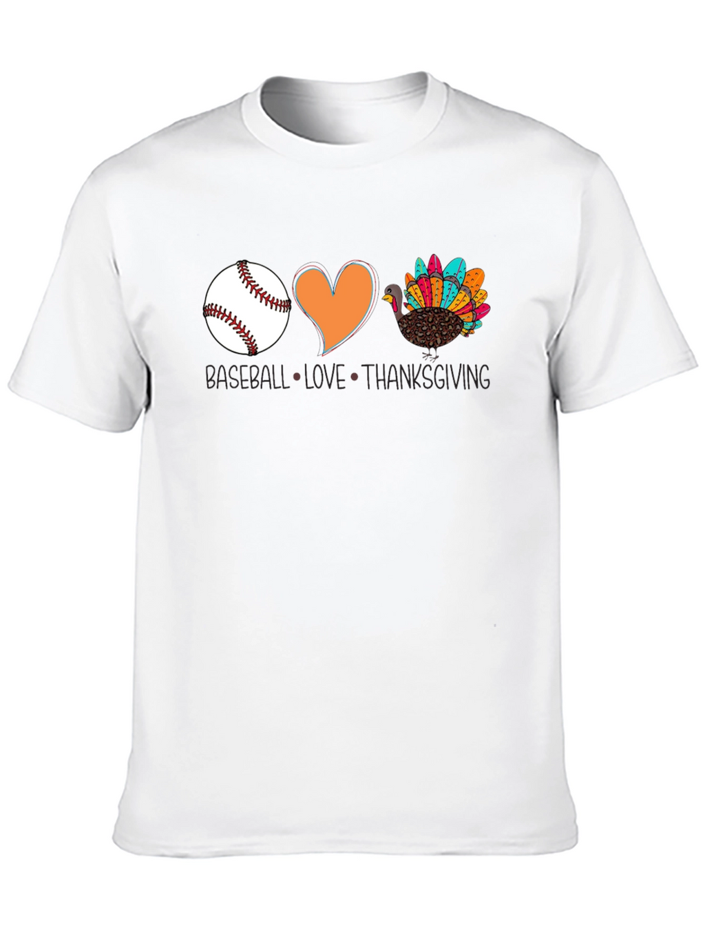 Baseball Love Thanksgiving T-Shirt
