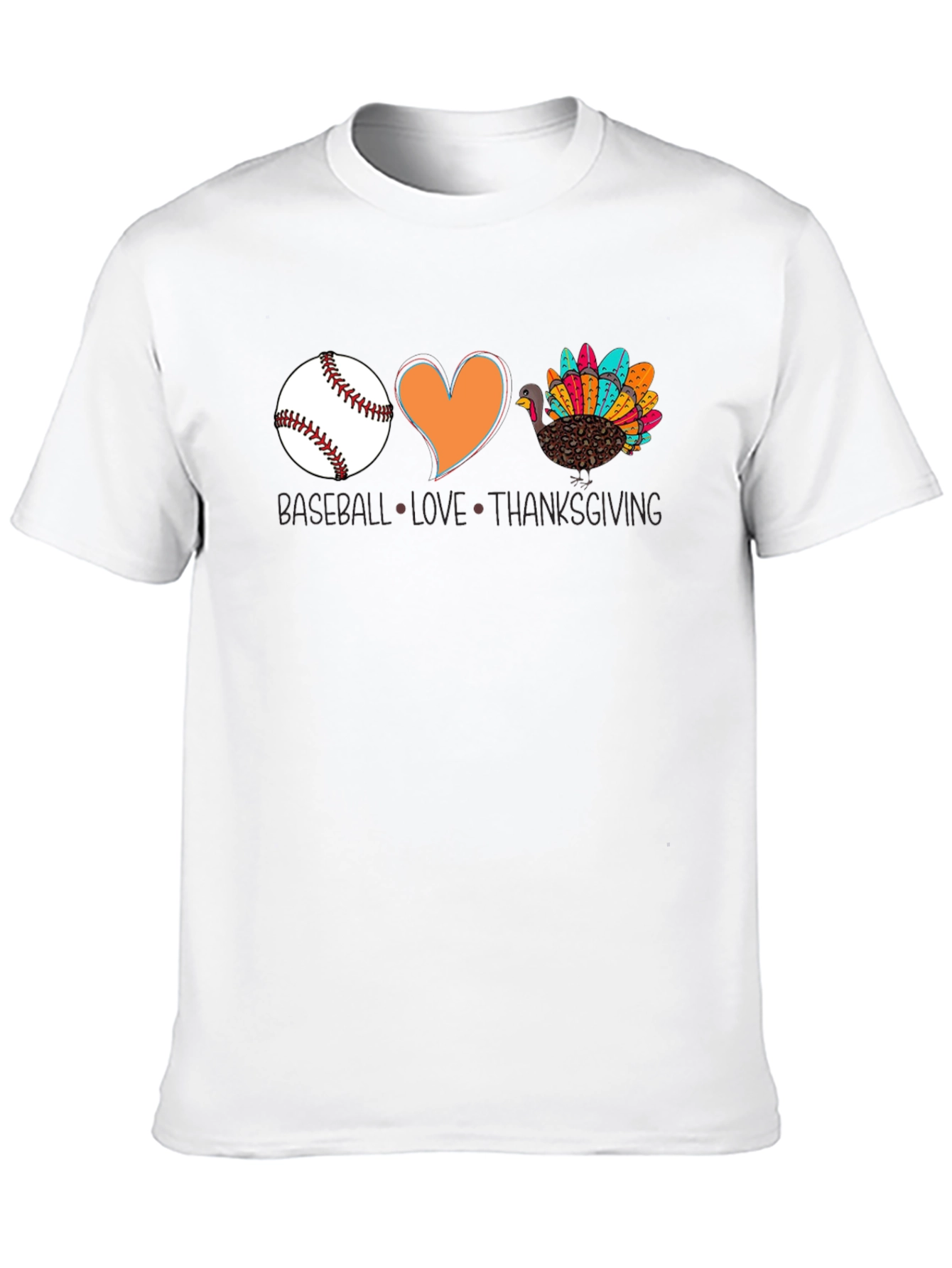 Baseball Love Thanksgiving T-Shirt
