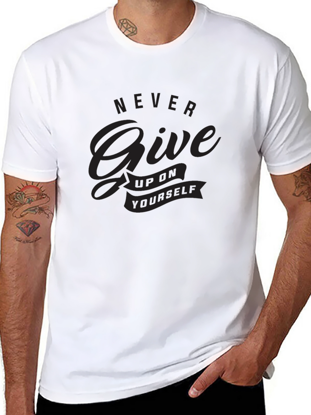 Motivational Never Give Up T-Shirt