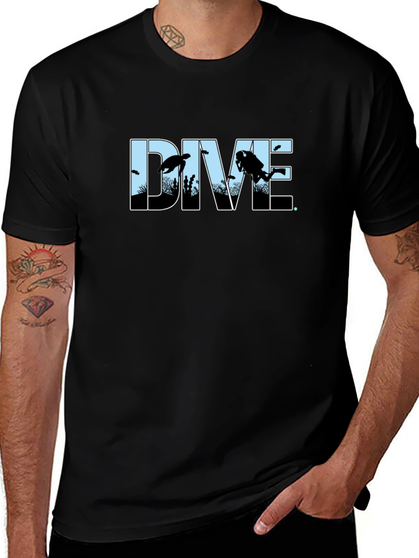Dive Graphic Print T-Shirt