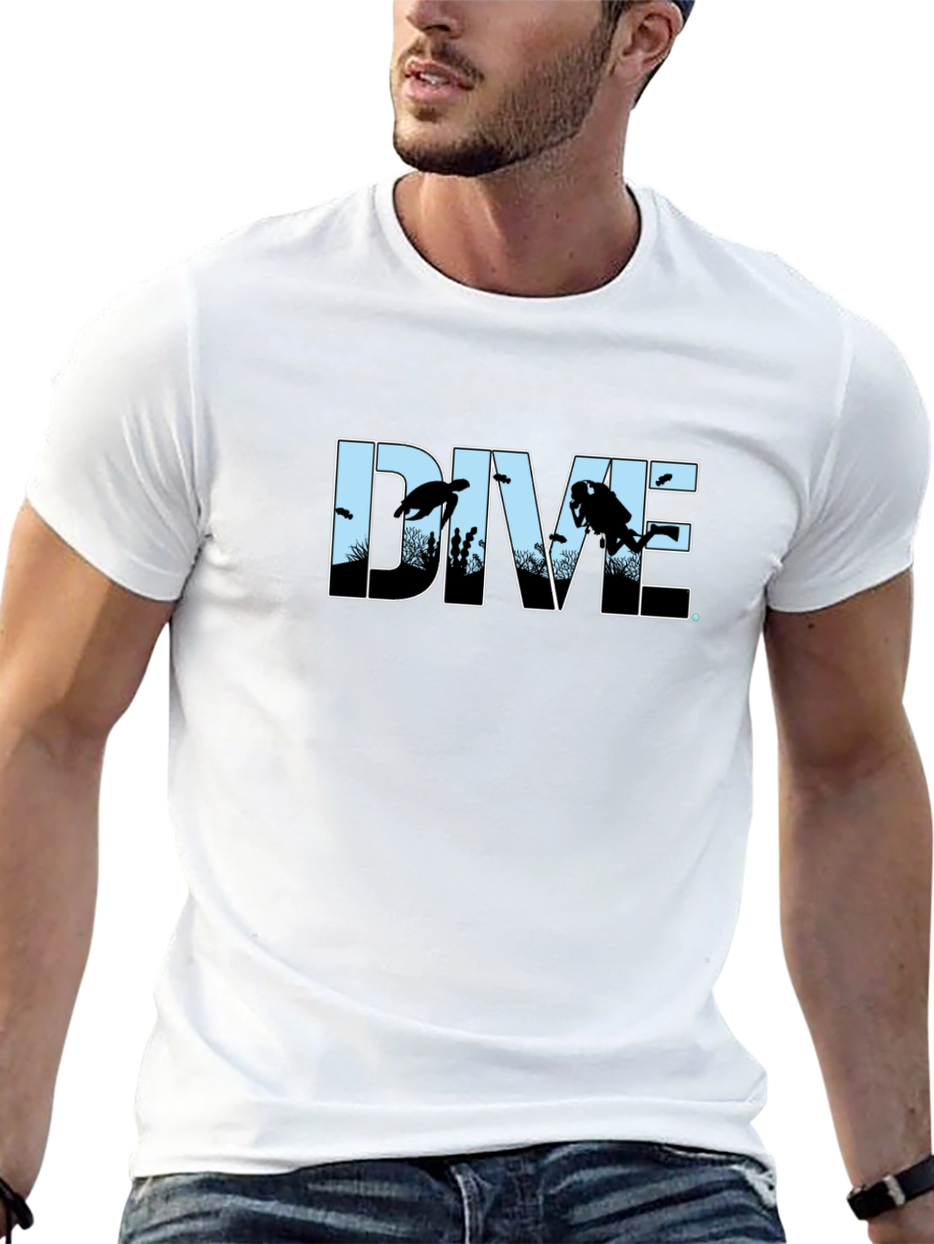 Dive Graphic Print T-Shirt