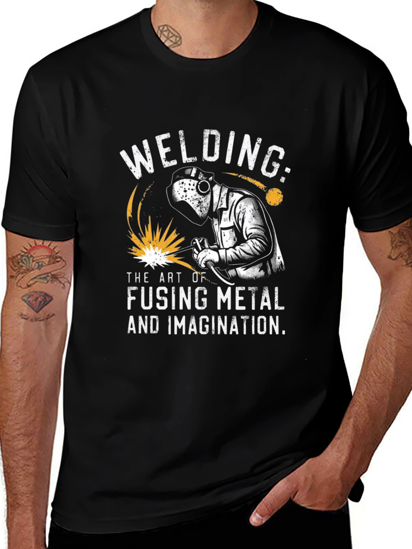 Welding T-Shirt: Art of Fusing Metal & Imagination