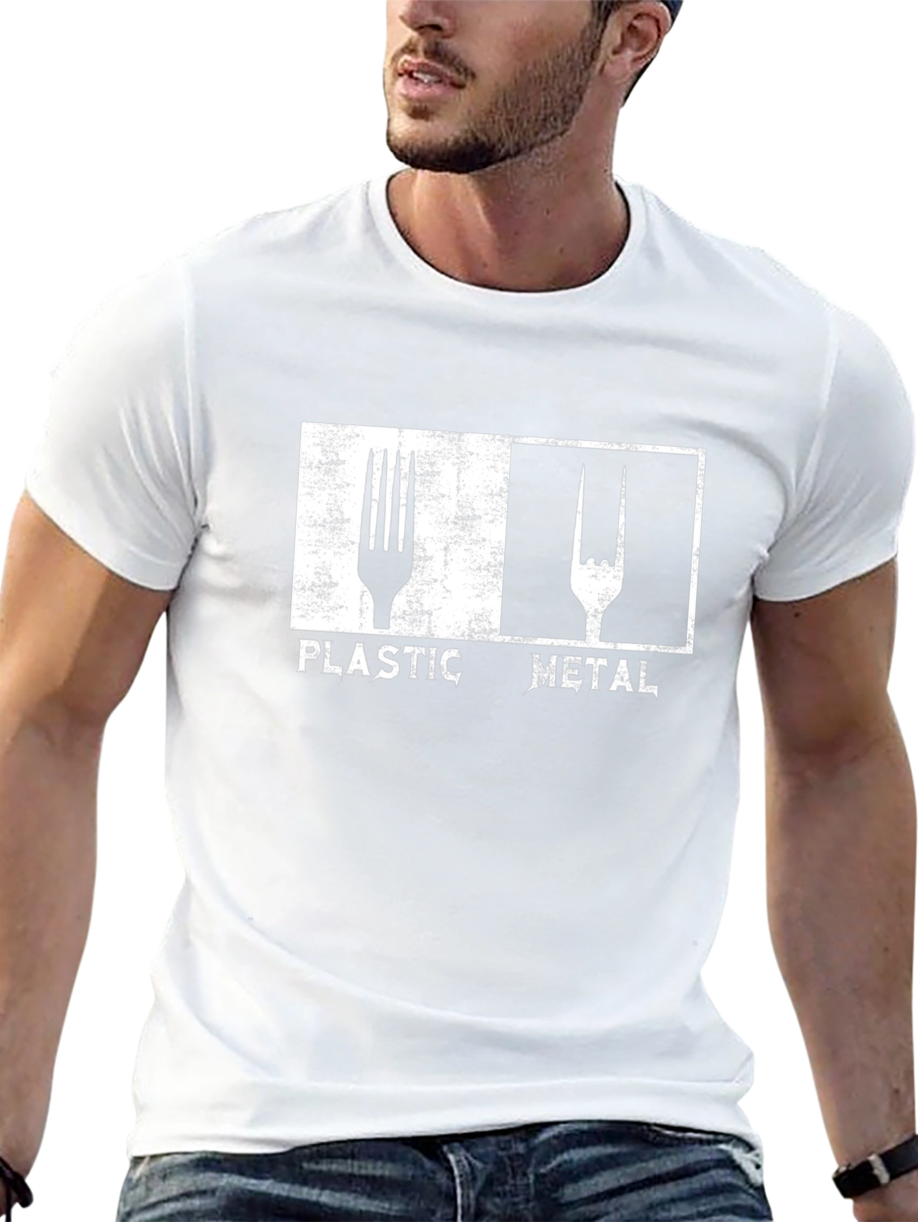 Plastic Metal Graphic T-Shirt - Music Lover Tee