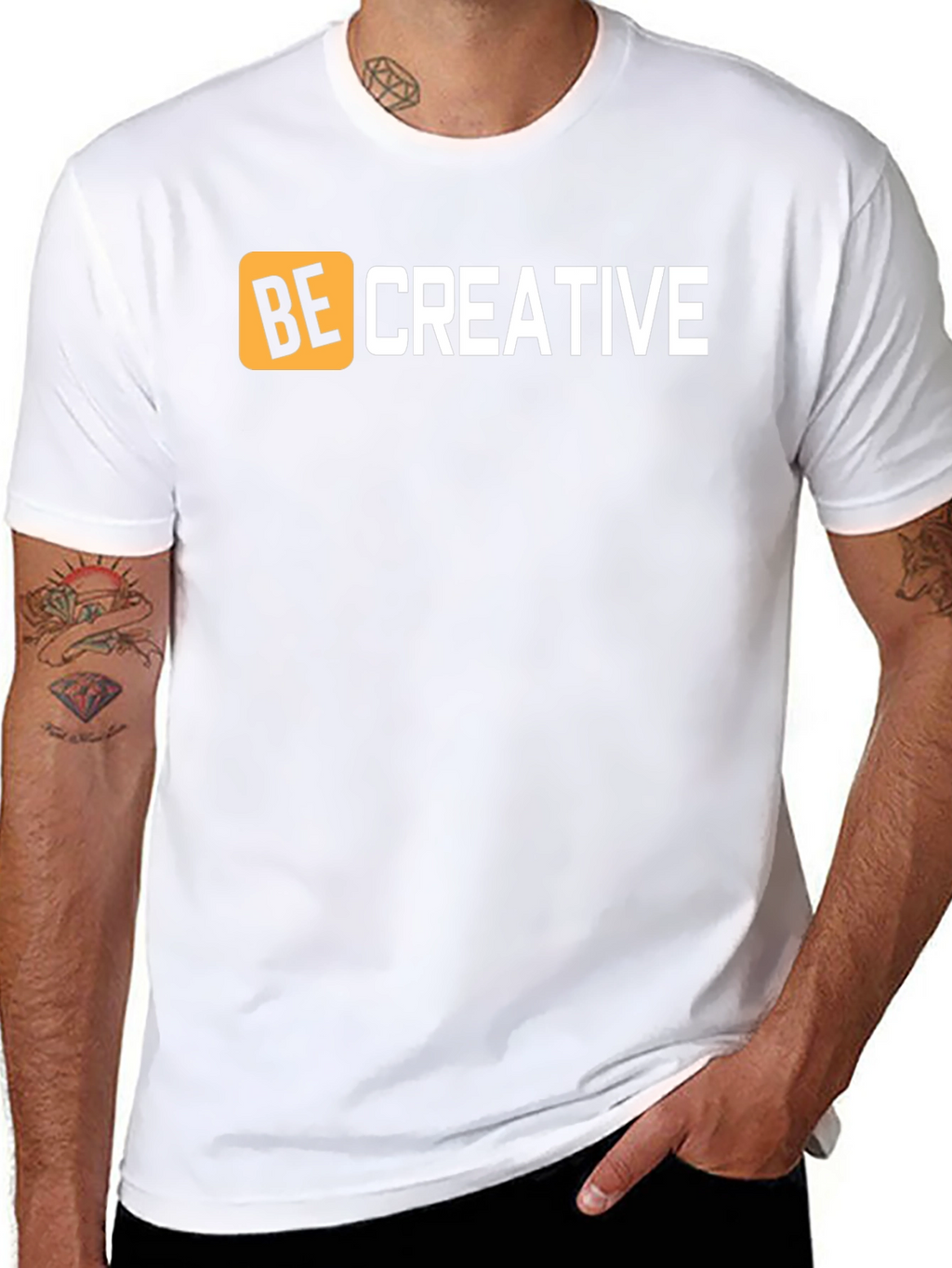 Be Creative Graphic Tee - Black