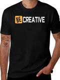 Be Creative Graphic Tee - Black