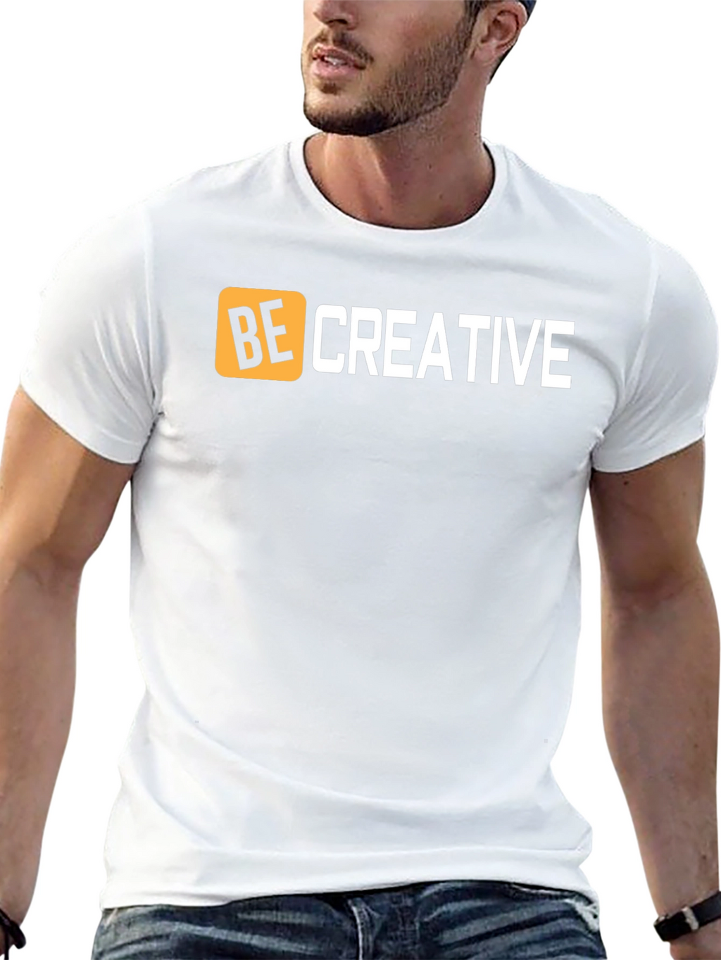 Be Creative Graphic Tee - Black