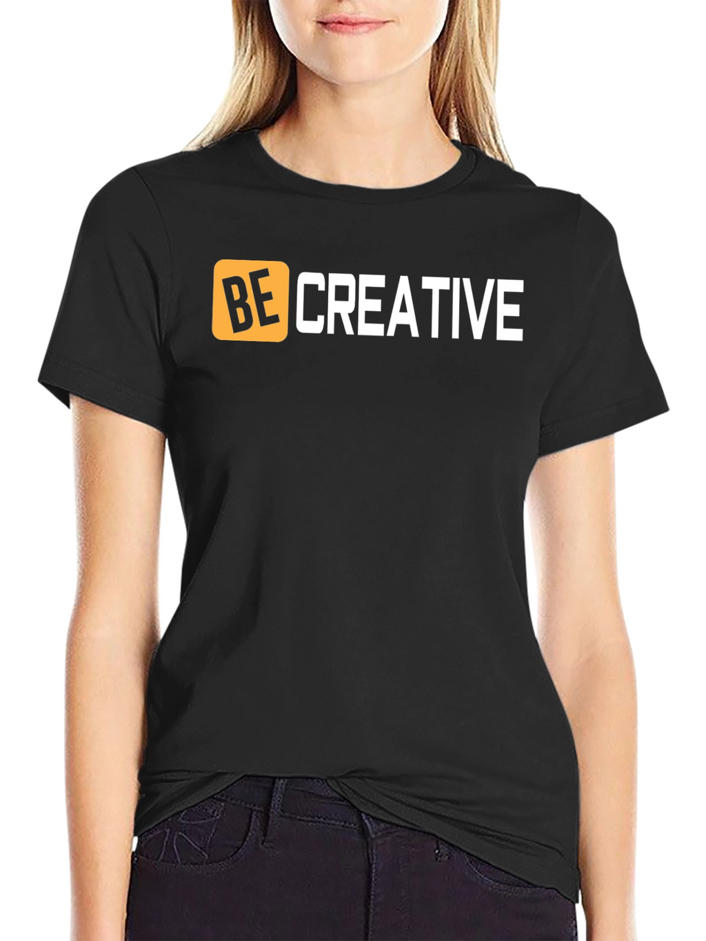 Be Creative Graphic Tee - Black