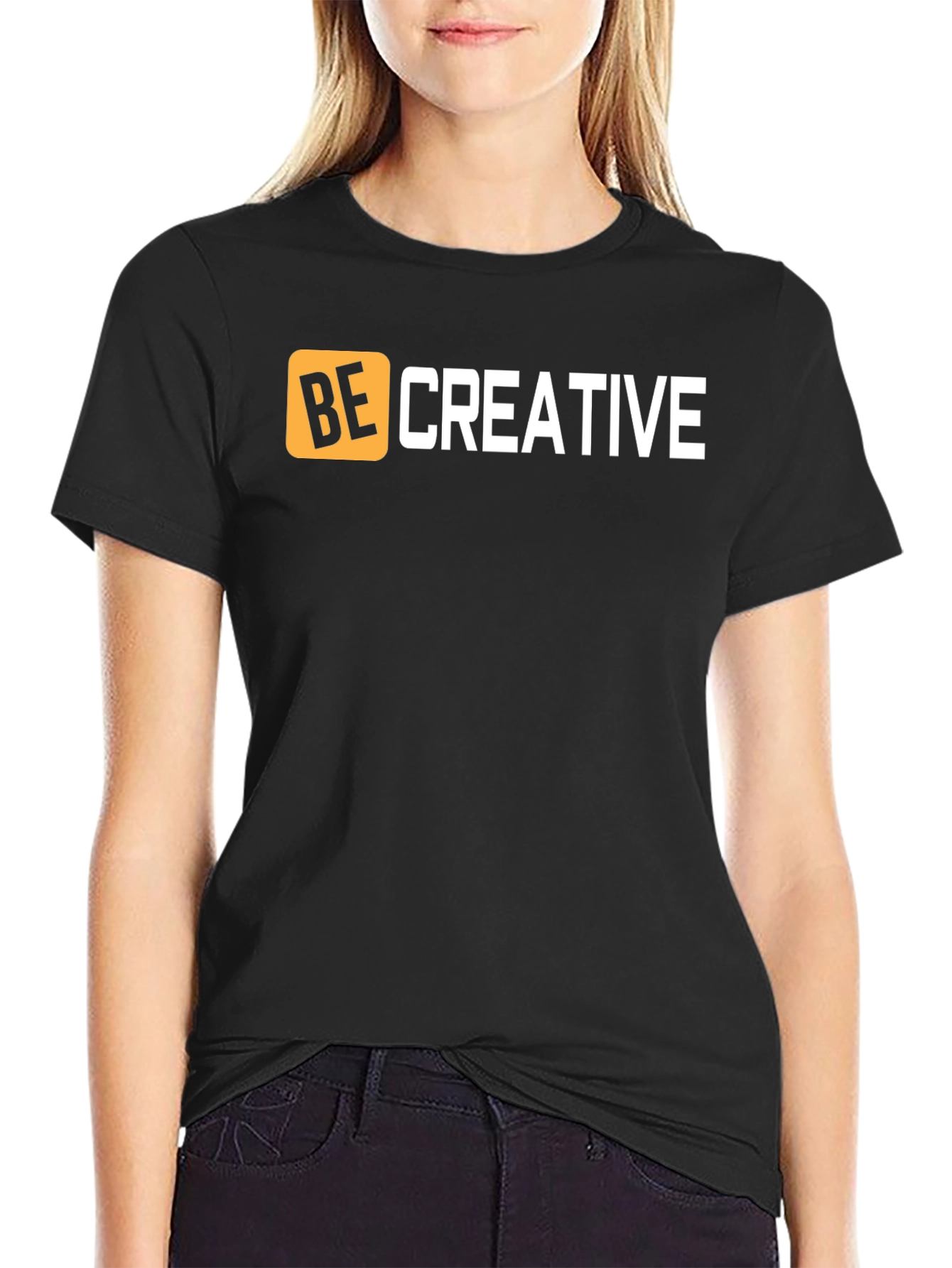 Be Creative Graphic Tee - Black