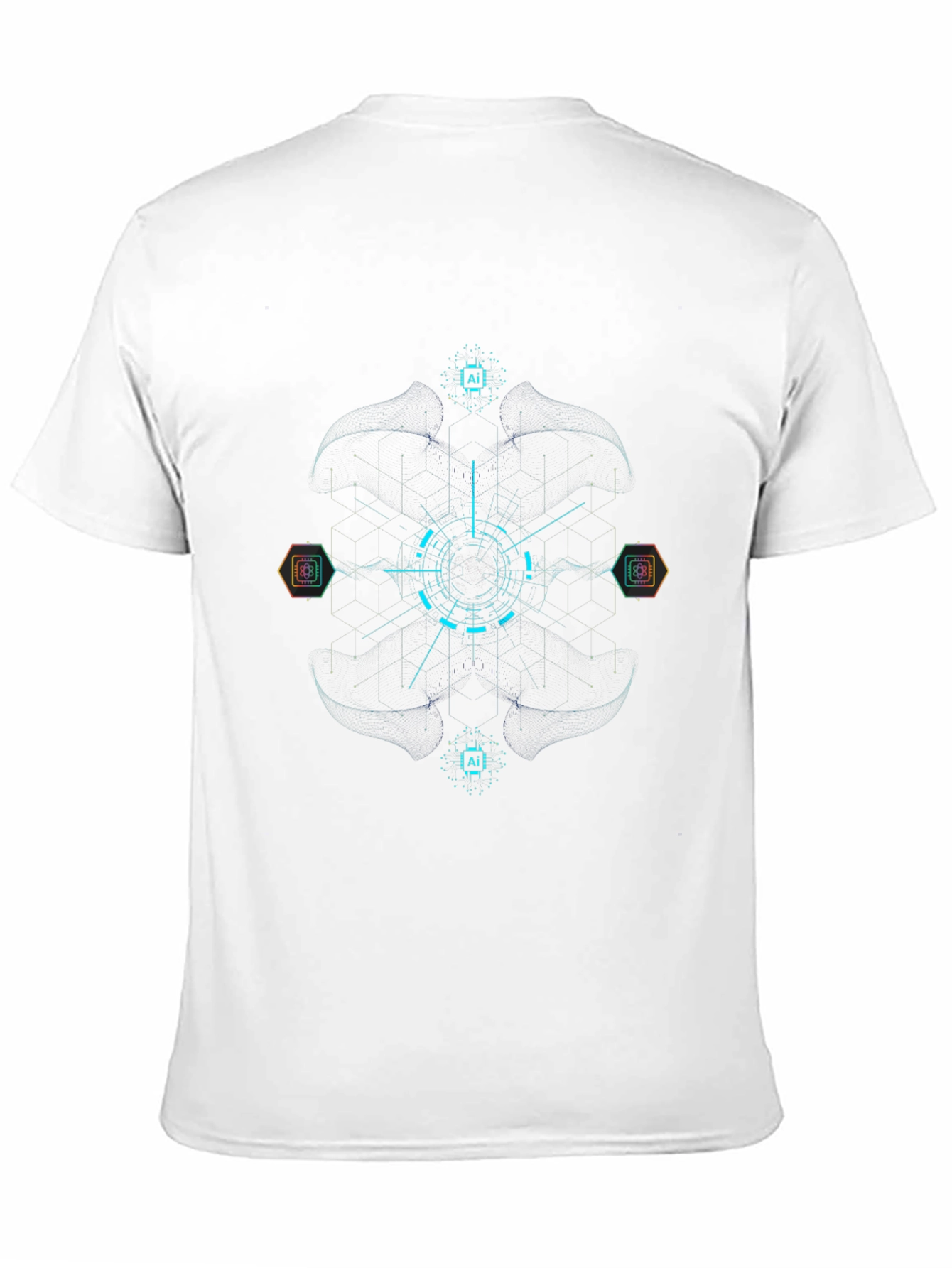 AI Circuitry T-Shirt - Tech Inspired Design