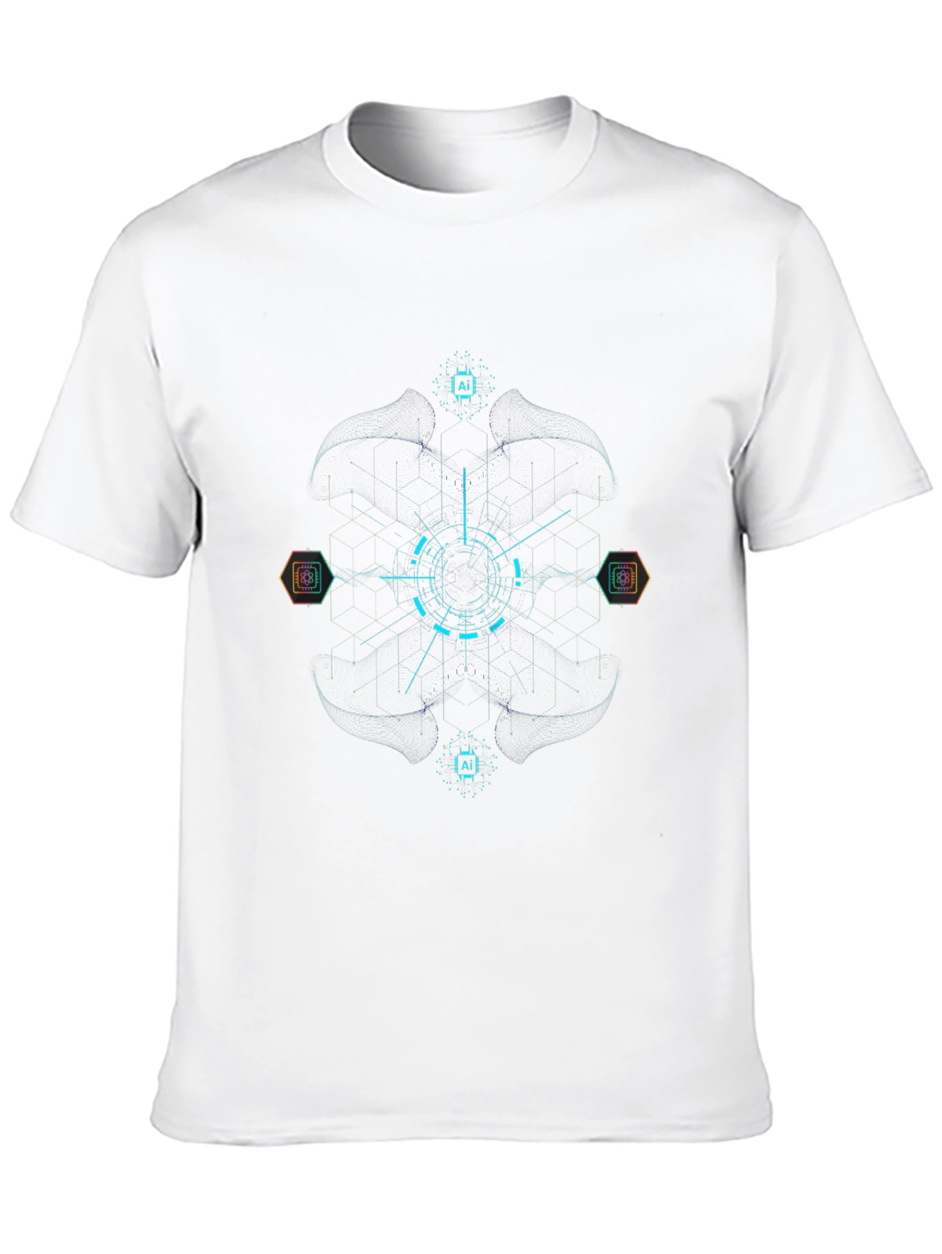 AI Circuitry T-Shirt - Tech Inspired Design