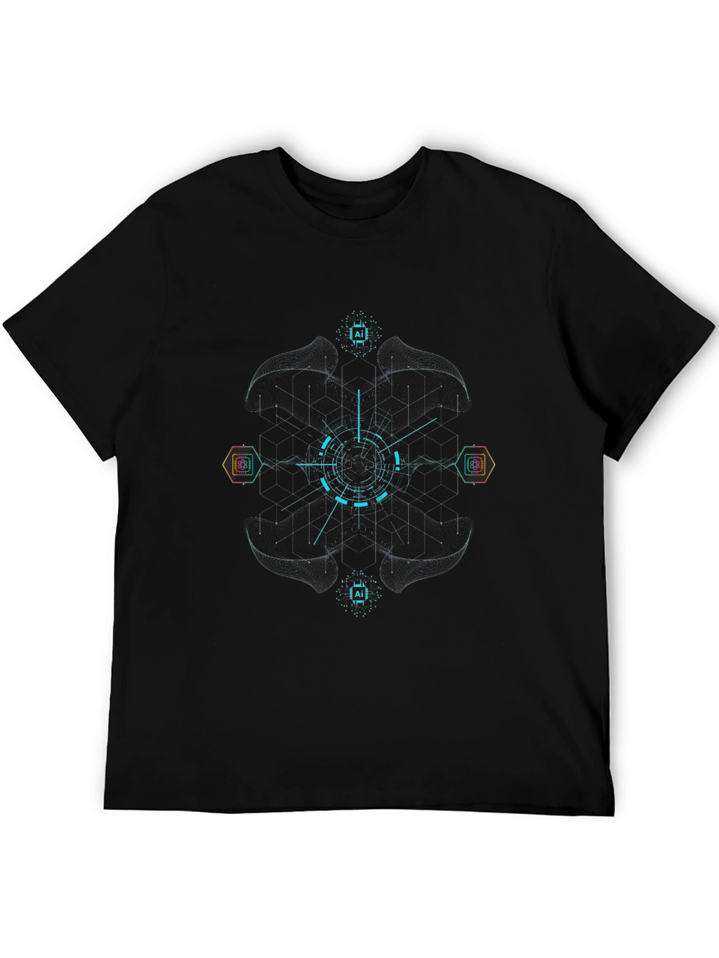 AI Circuitry T-Shirt - Tech Inspired Design