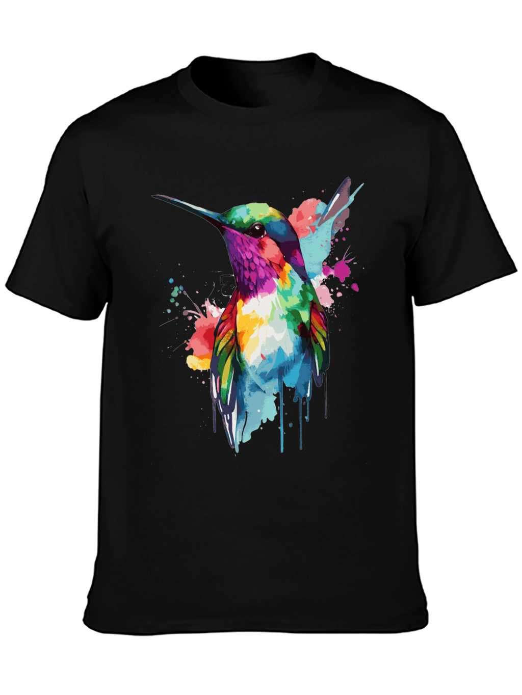 Hummingbird Watercolor Graphic T-Shirt