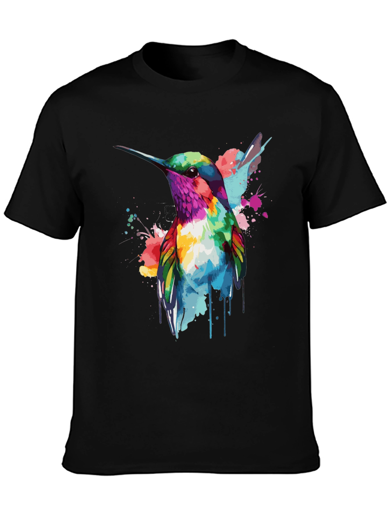 Hummingbird Watercolor Graphic T-Shirt