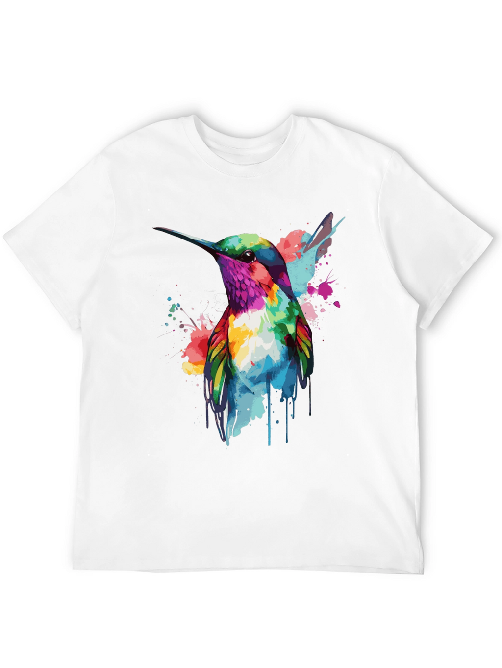 Hummingbird Watercolor Graphic T-Shirt
