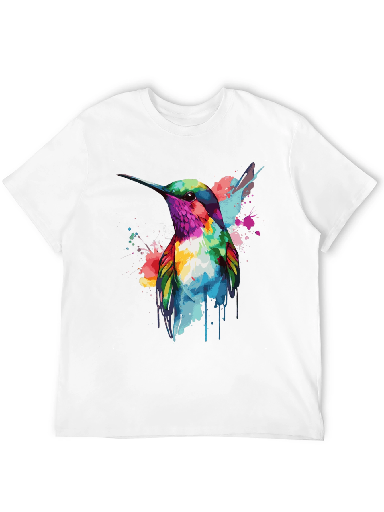 Hummingbird Watercolor Graphic T-Shirt