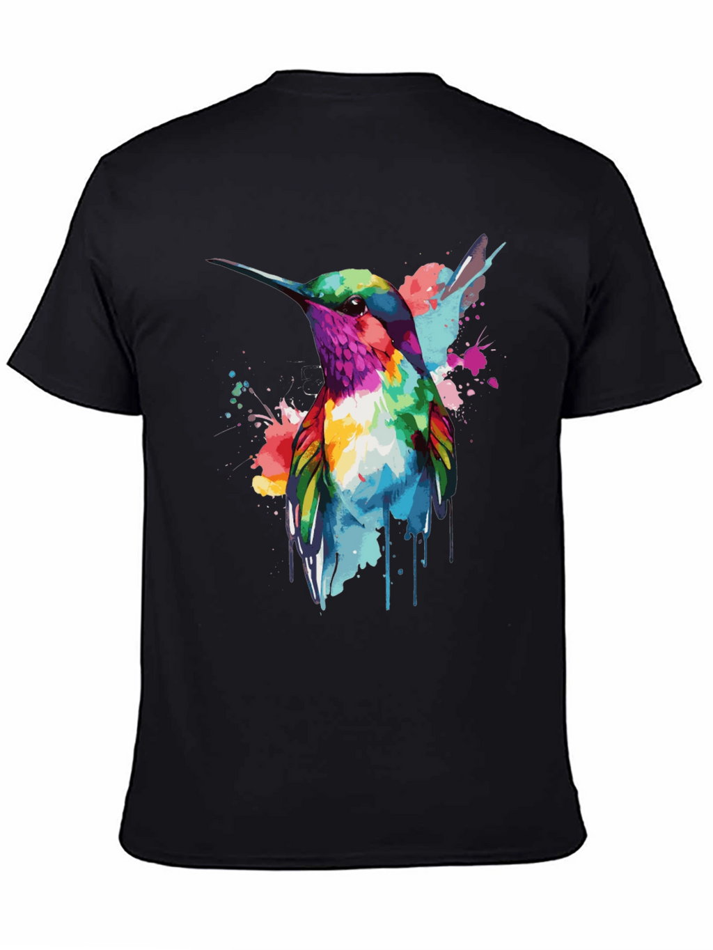 Hummingbird Watercolor Graphic T-Shirt