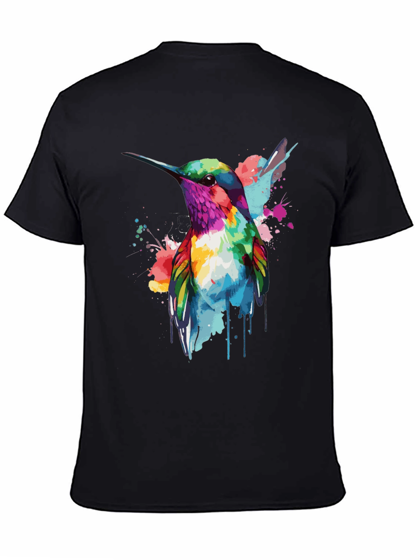 Hummingbird Watercolor Graphic T-Shirt