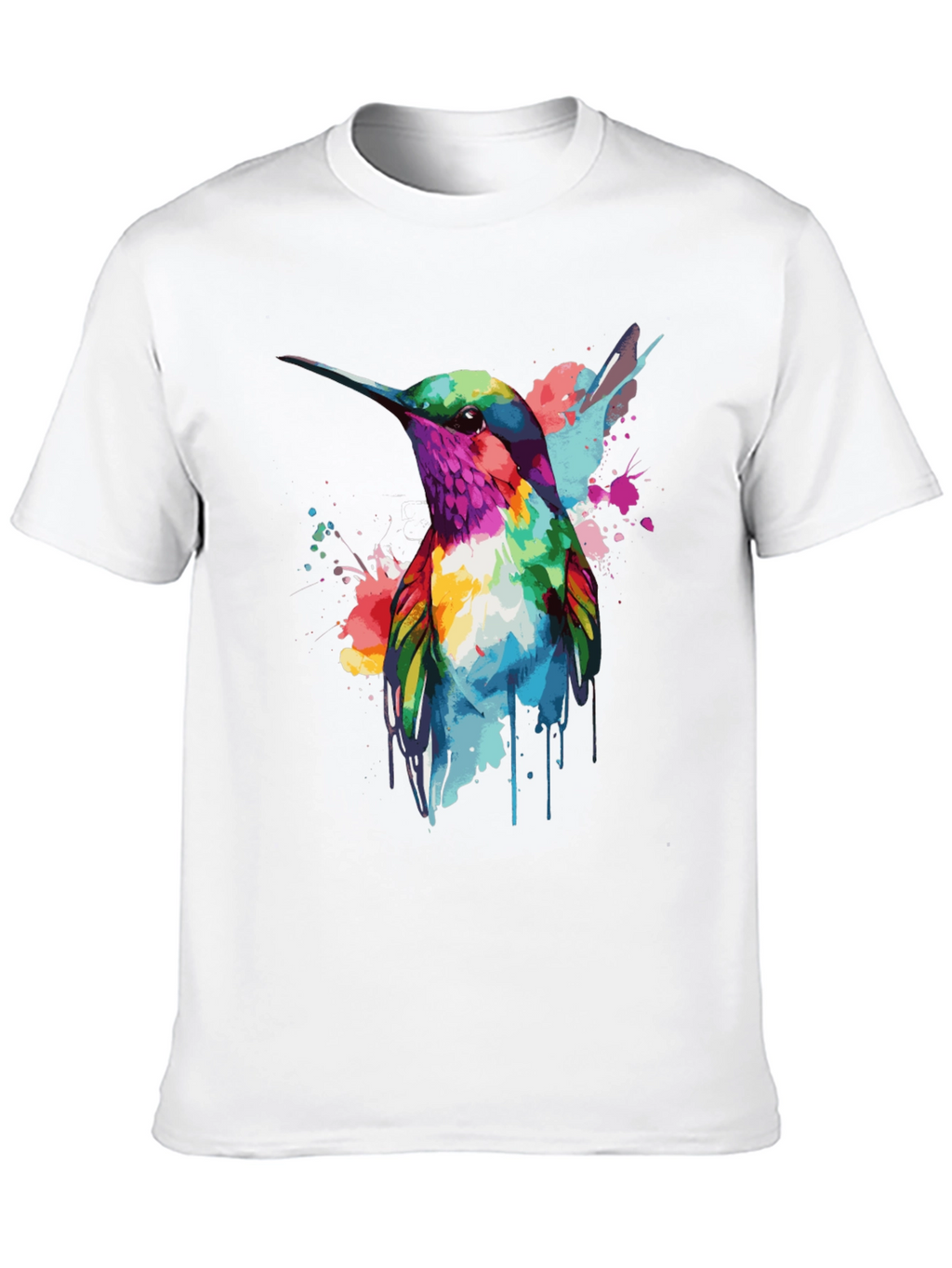 Hummingbird Watercolor Graphic T-Shirt