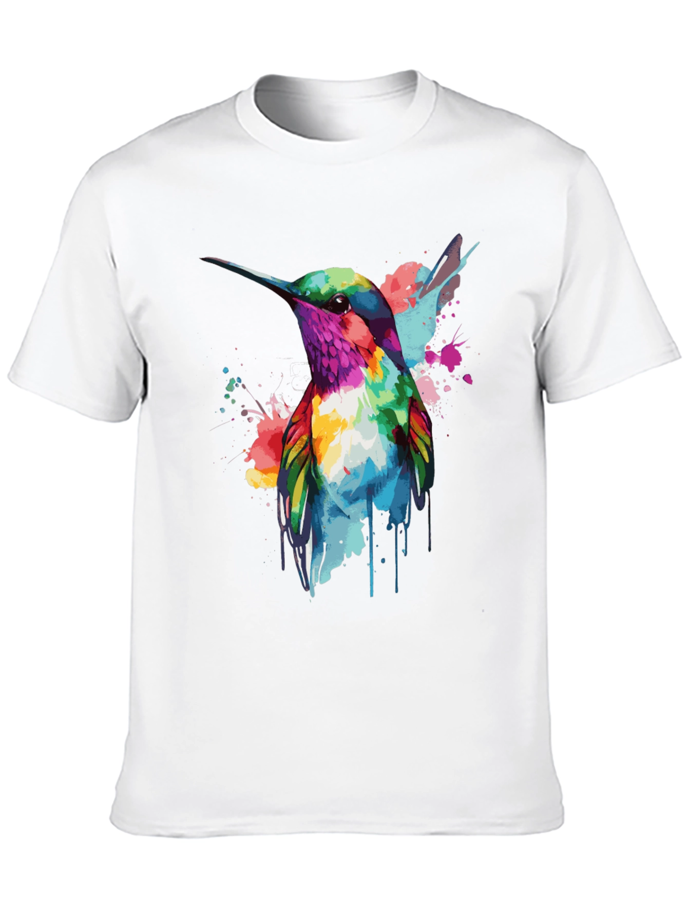 Hummingbird Watercolor Graphic T-Shirt