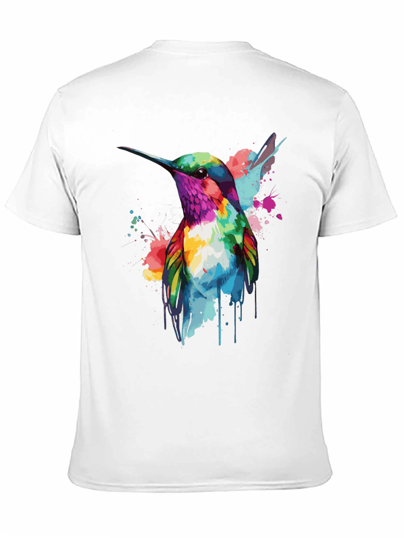 Hummingbird Watercolor Graphic T-Shirt