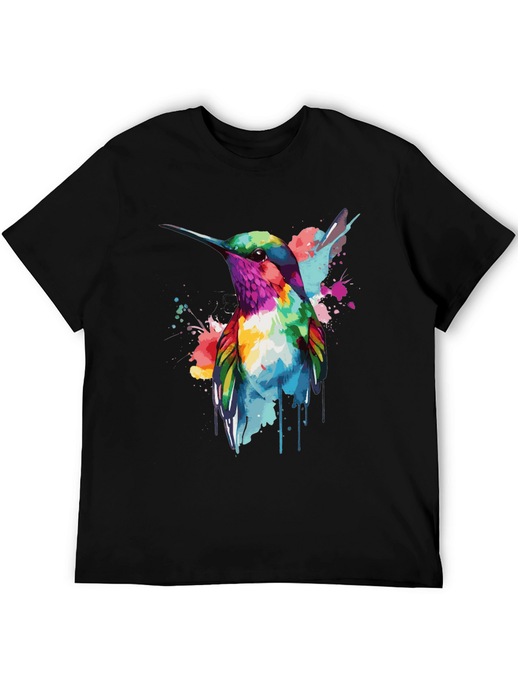 Hummingbird Watercolor Graphic T-Shirt
