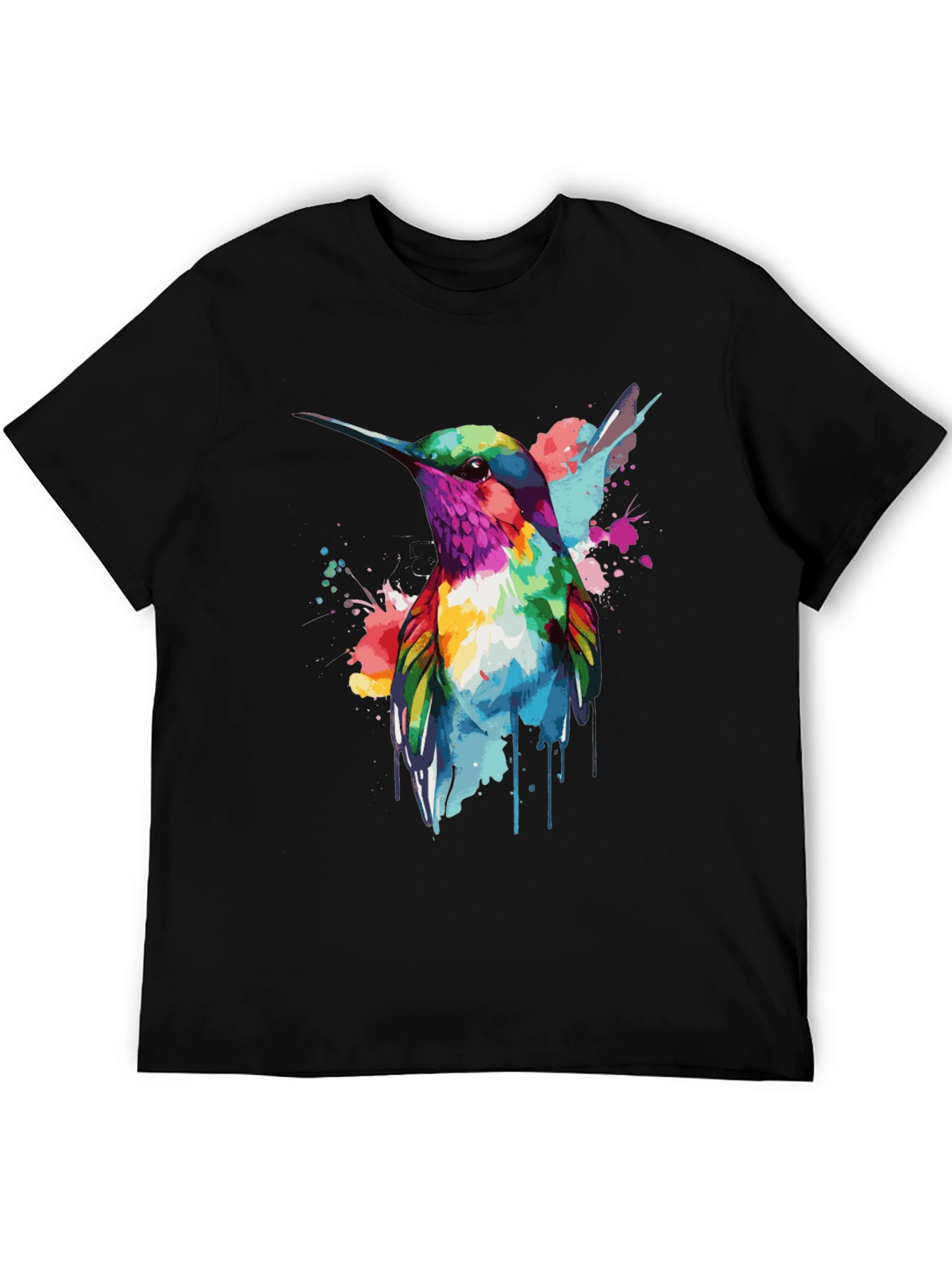 Hummingbird Watercolor Graphic T-Shirt