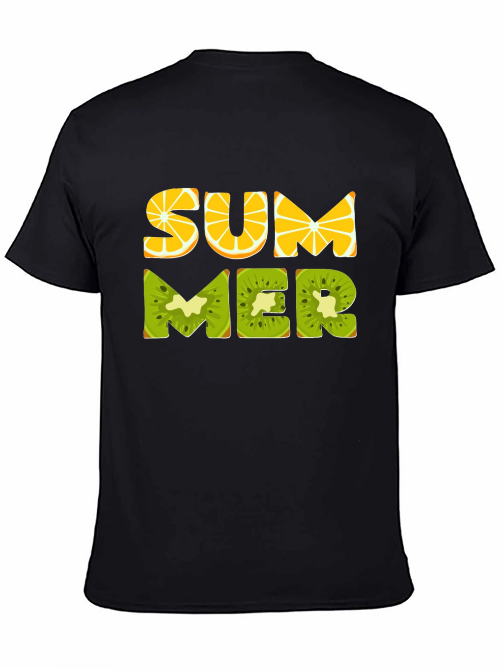 Summer Fruit T-Shirt - Black Graphic Tee