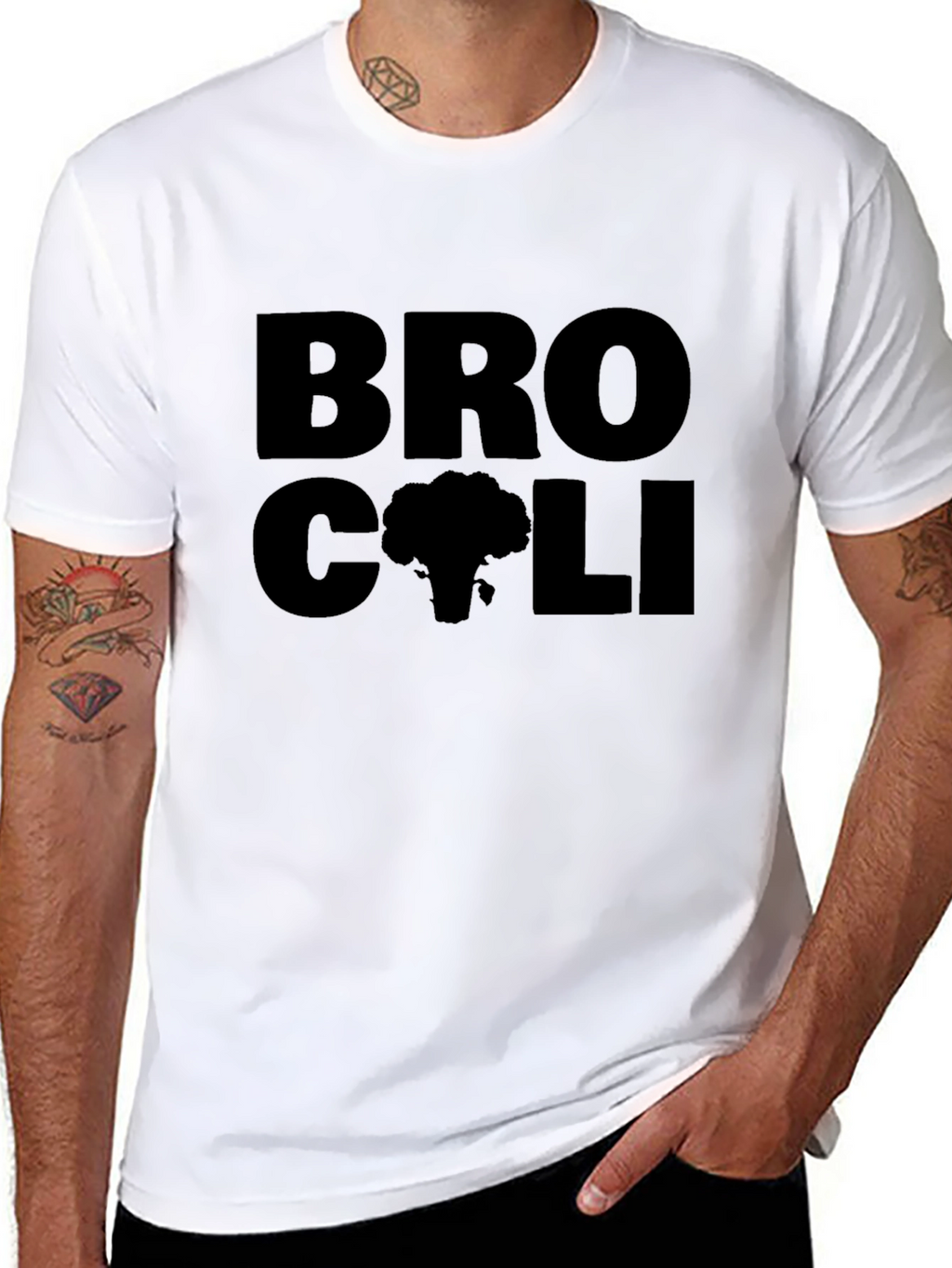 Bro-Coli Black Graphic Tee