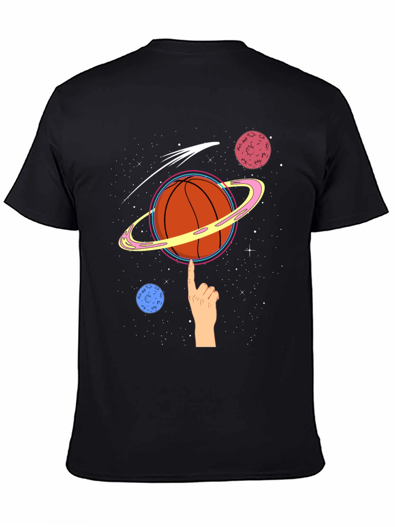 Space Basketball Graphic T-Shirt