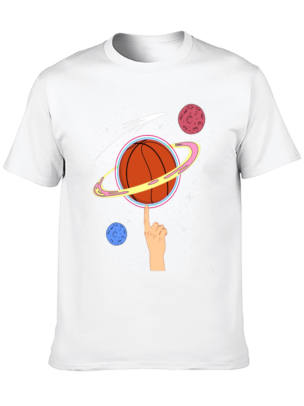 Space Basketball Graphic T-Shirt