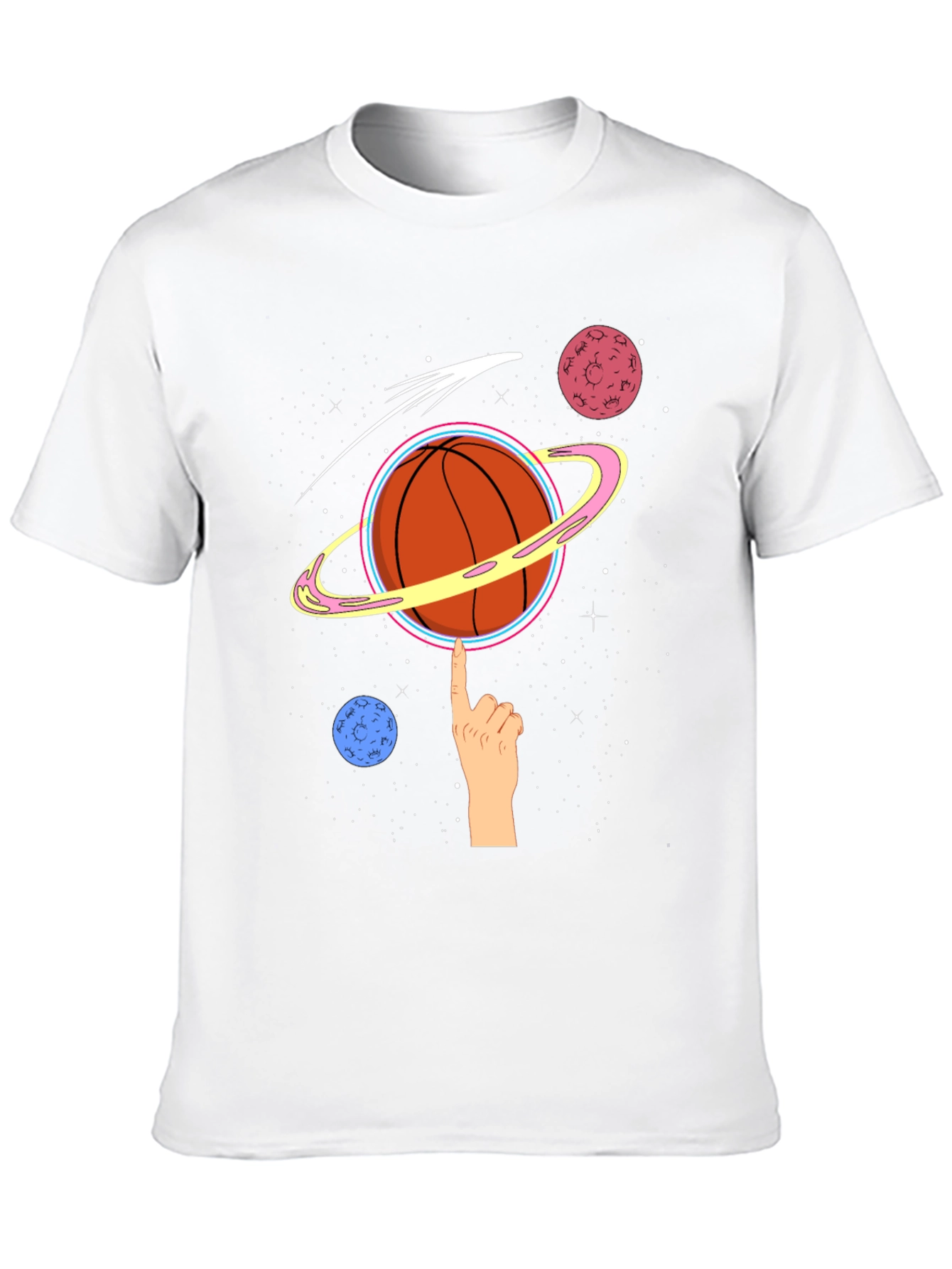 Space Basketball Graphic T-Shirt