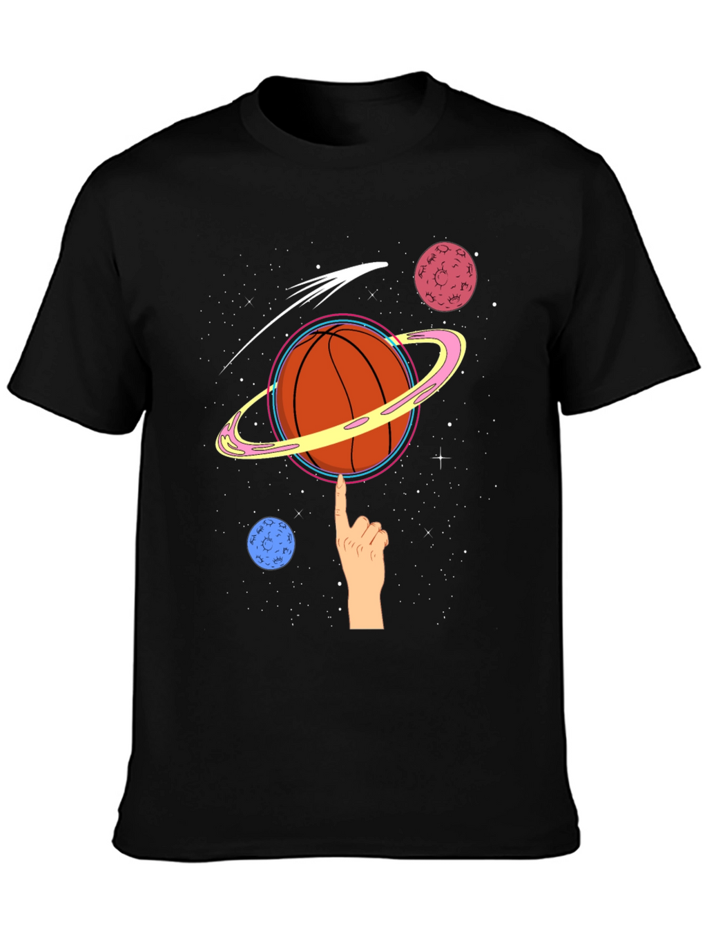 Space Basketball Graphic T-Shirt
