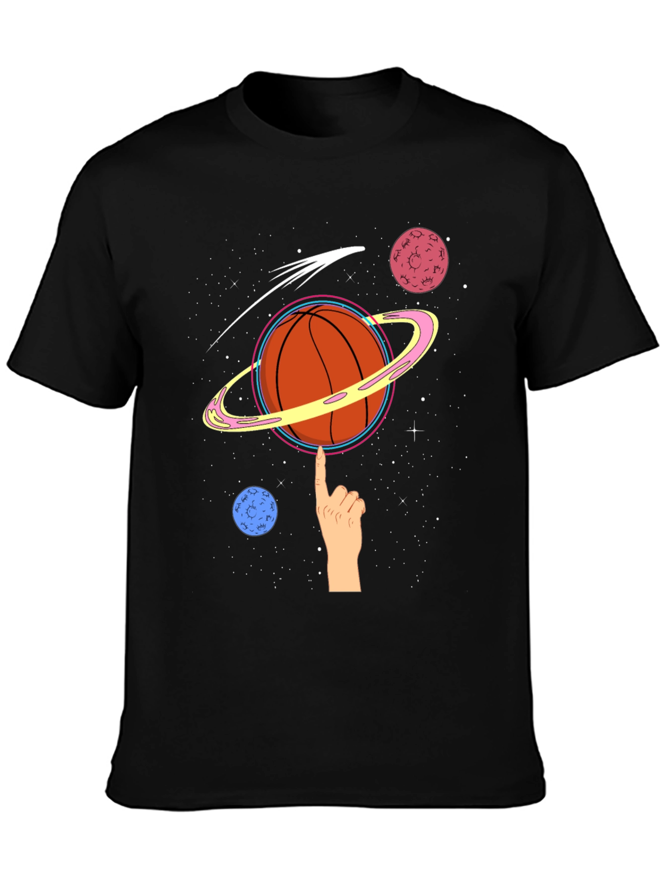 Space Basketball Graphic T-Shirt