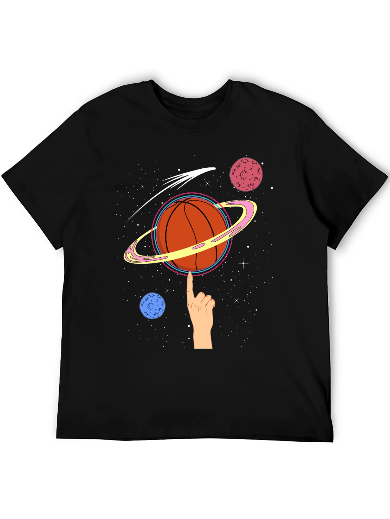 Space Basketball Graphic T-Shirt