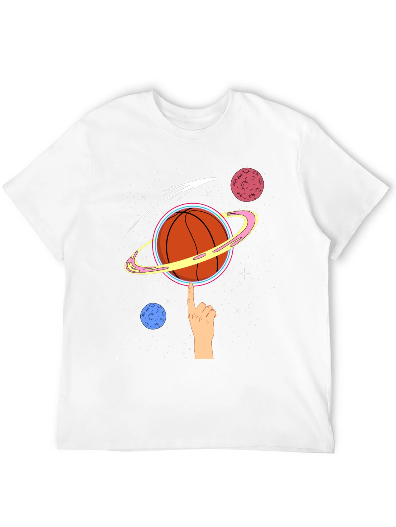 Space Basketball Graphic T-Shirt