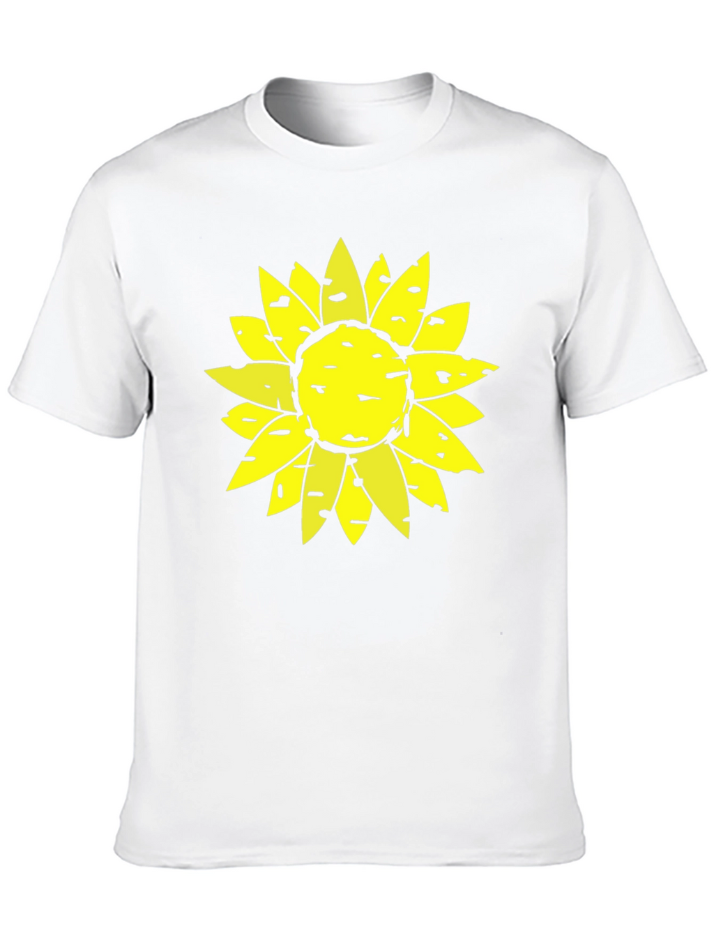 Sunflower Graphic Print Black T-Shirt