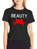 Beauty Bow Graphic Tee - Trendy Style