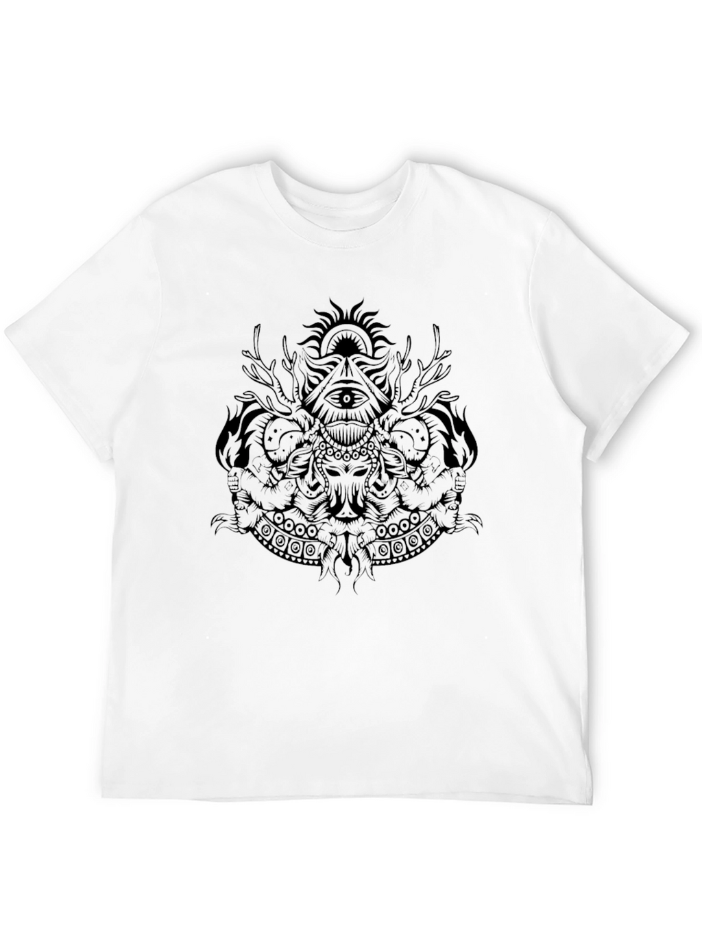 Mystic Graphic Black T-Shirt for Men