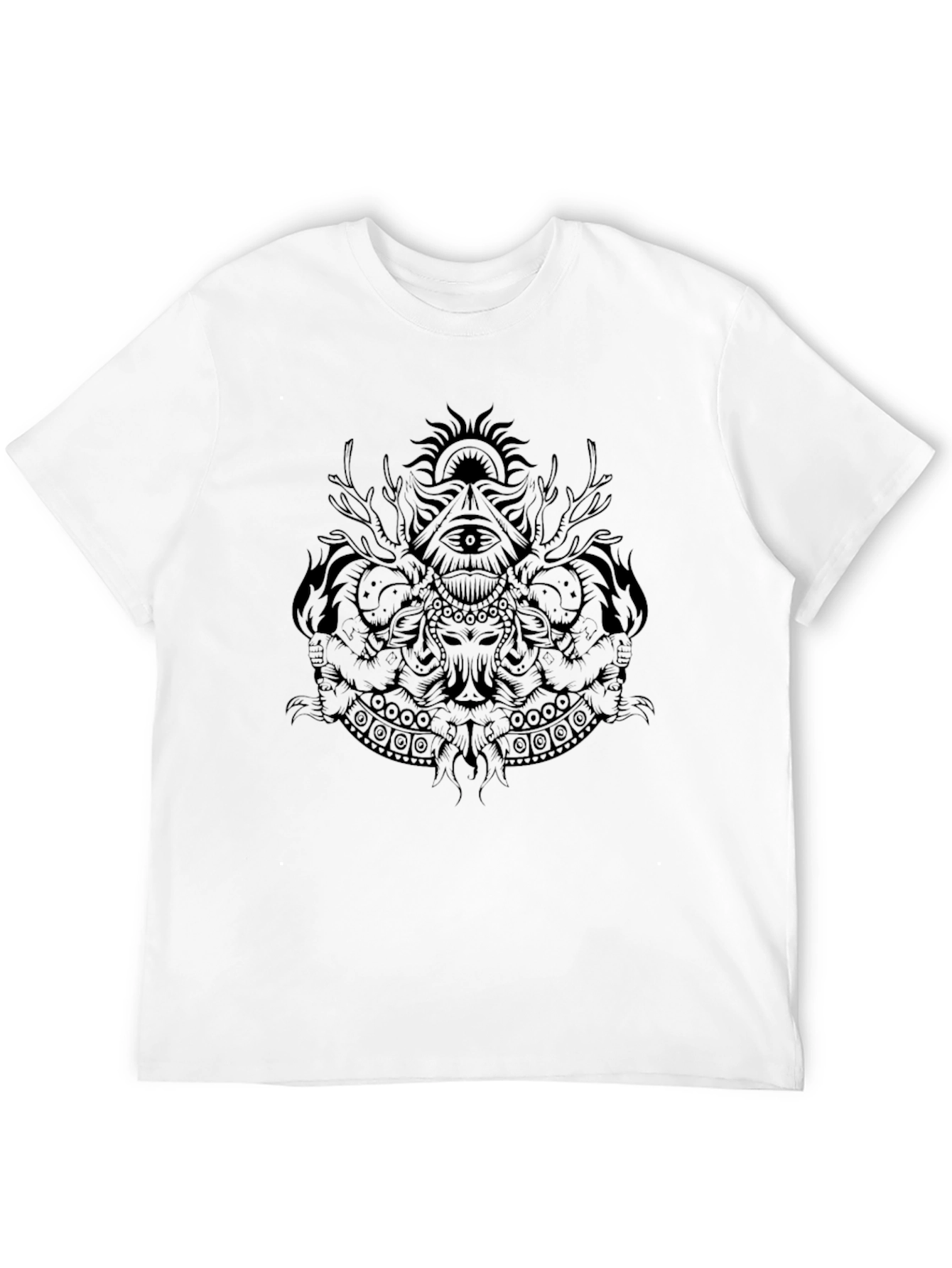 Mystic Graphic Black T-Shirt for Men