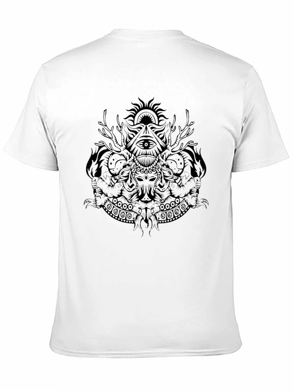 Mystic Graphic Black T-Shirt for Men