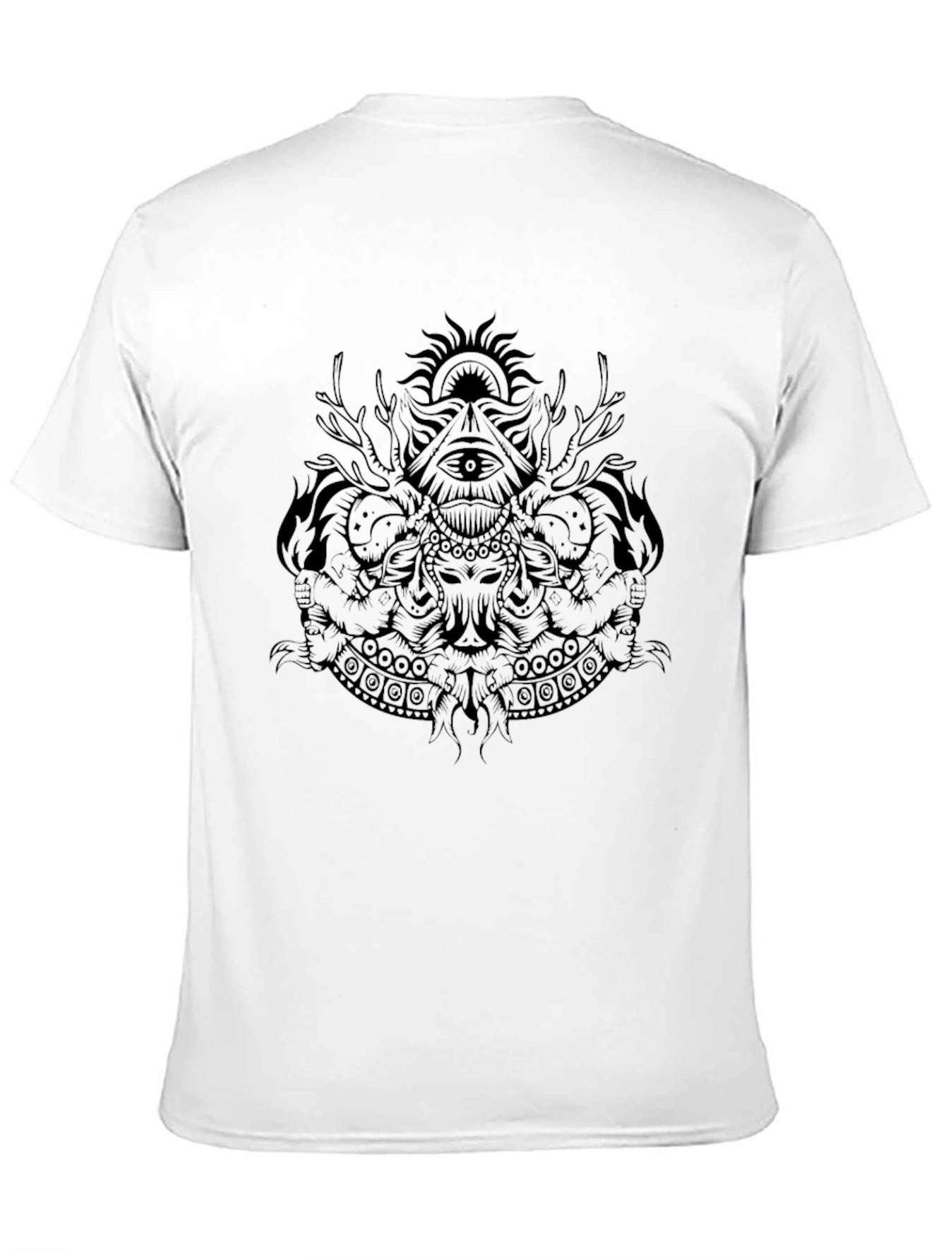 Mystic Graphic Black T-Shirt for Men