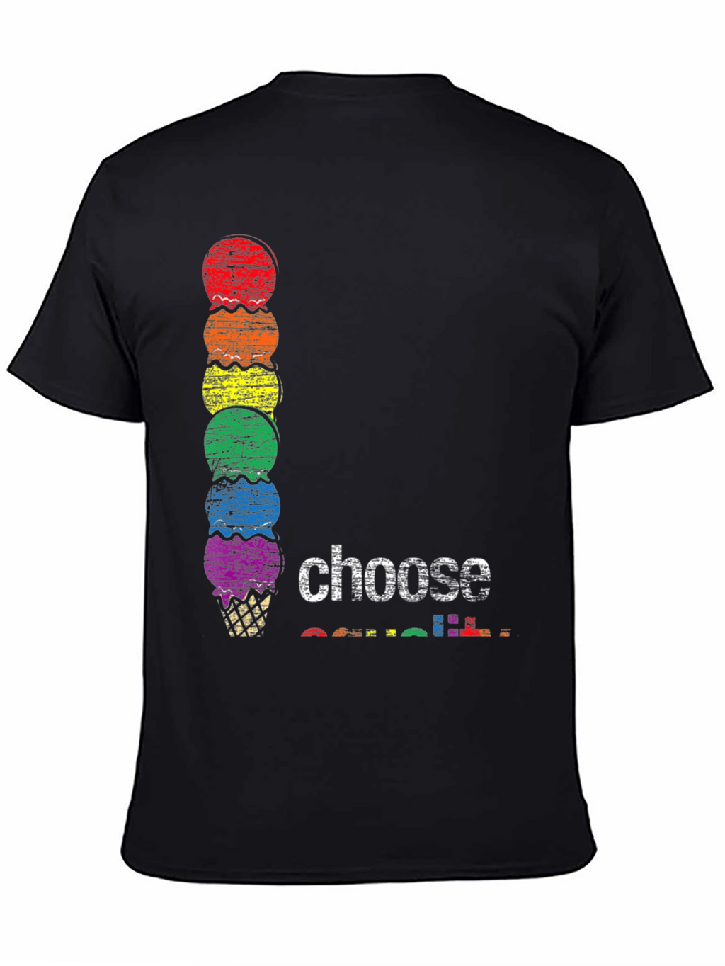 Rainbow Ice Cream Choose T-Shirt