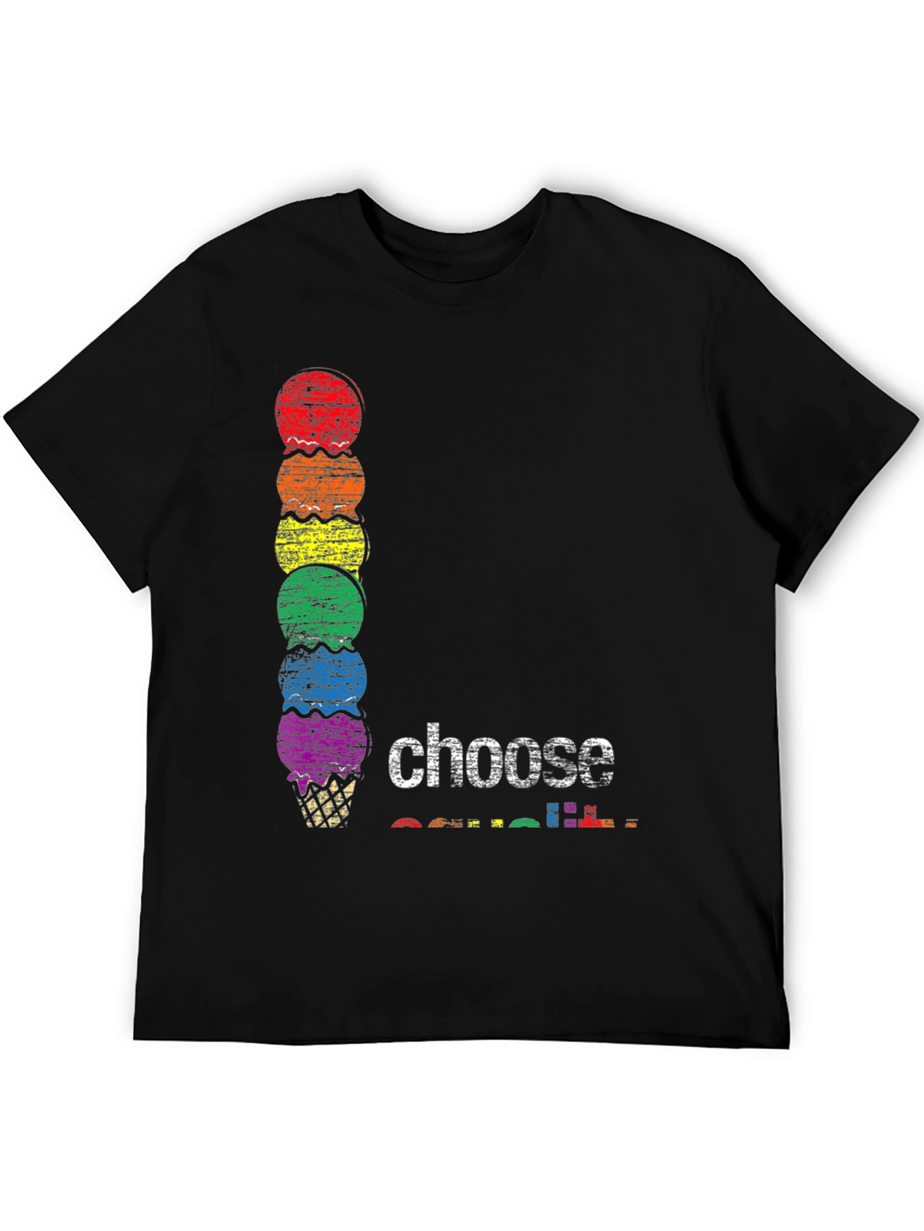 Rainbow Ice Cream Choose T-Shirt