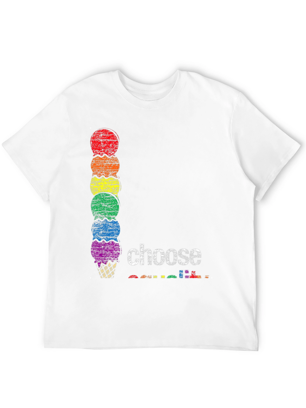 Rainbow Ice Cream Choose T-Shirt
