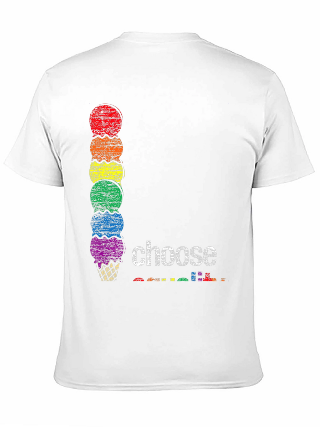 Rainbow Ice Cream Choose T-Shirt