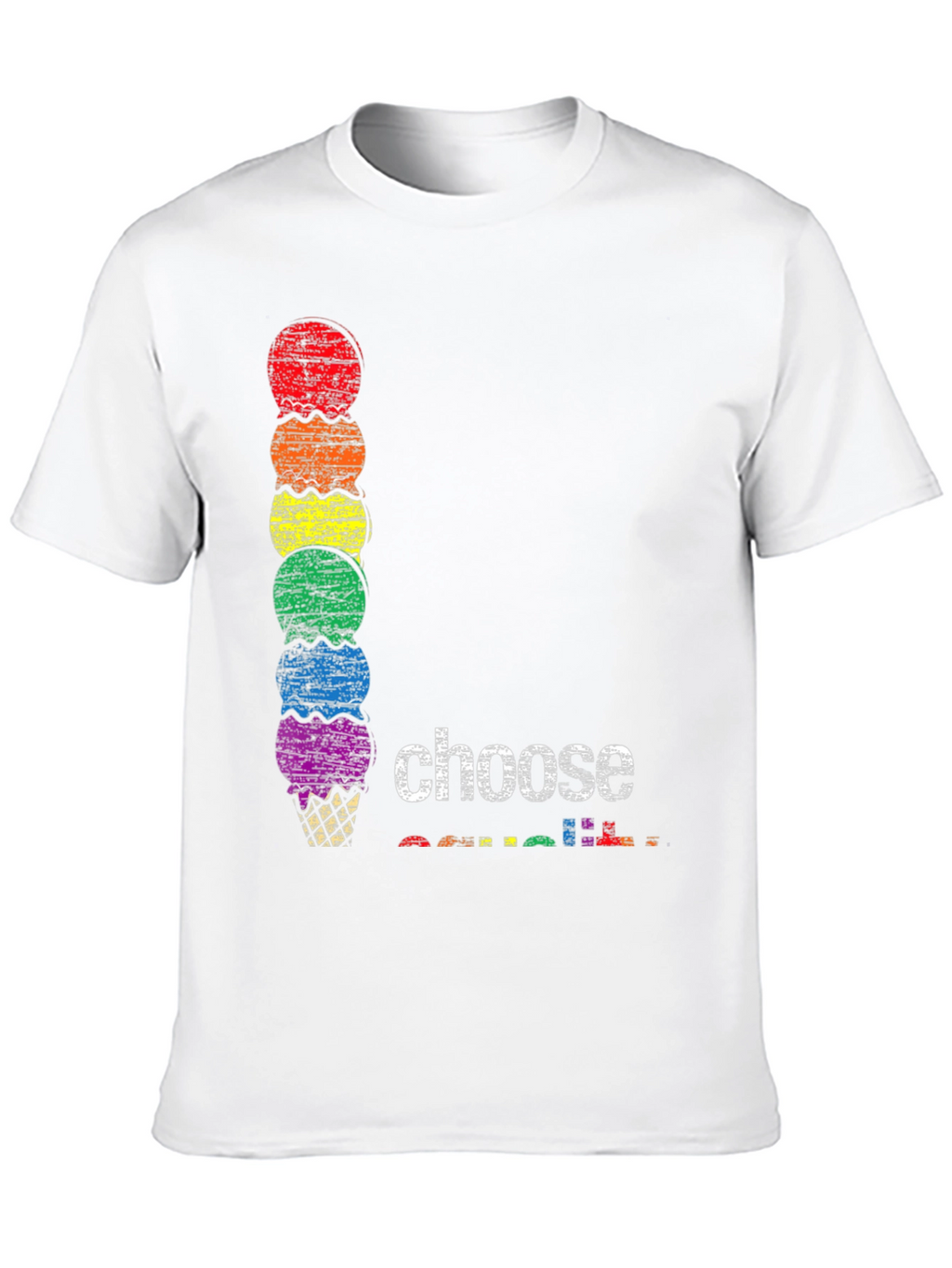 Rainbow Ice Cream Choose T-Shirt