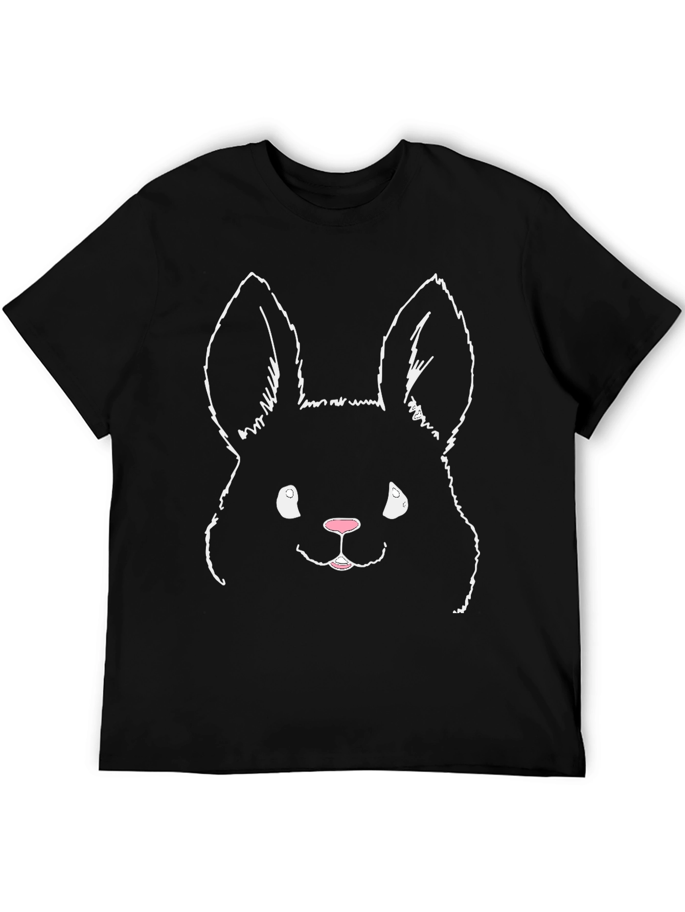 Bunny Graphic T-Shirt - Black