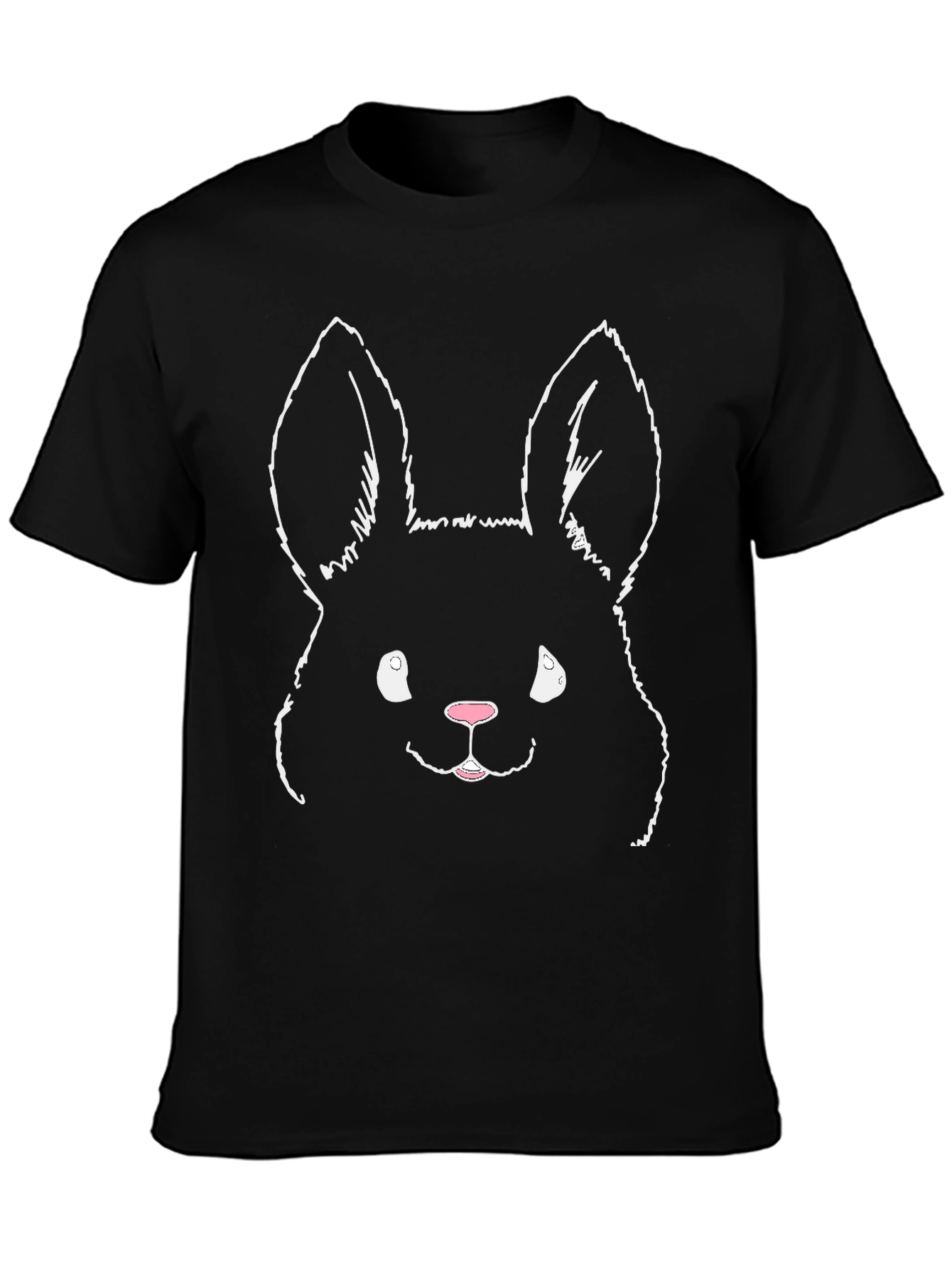 Bunny Graphic T-Shirt - Black