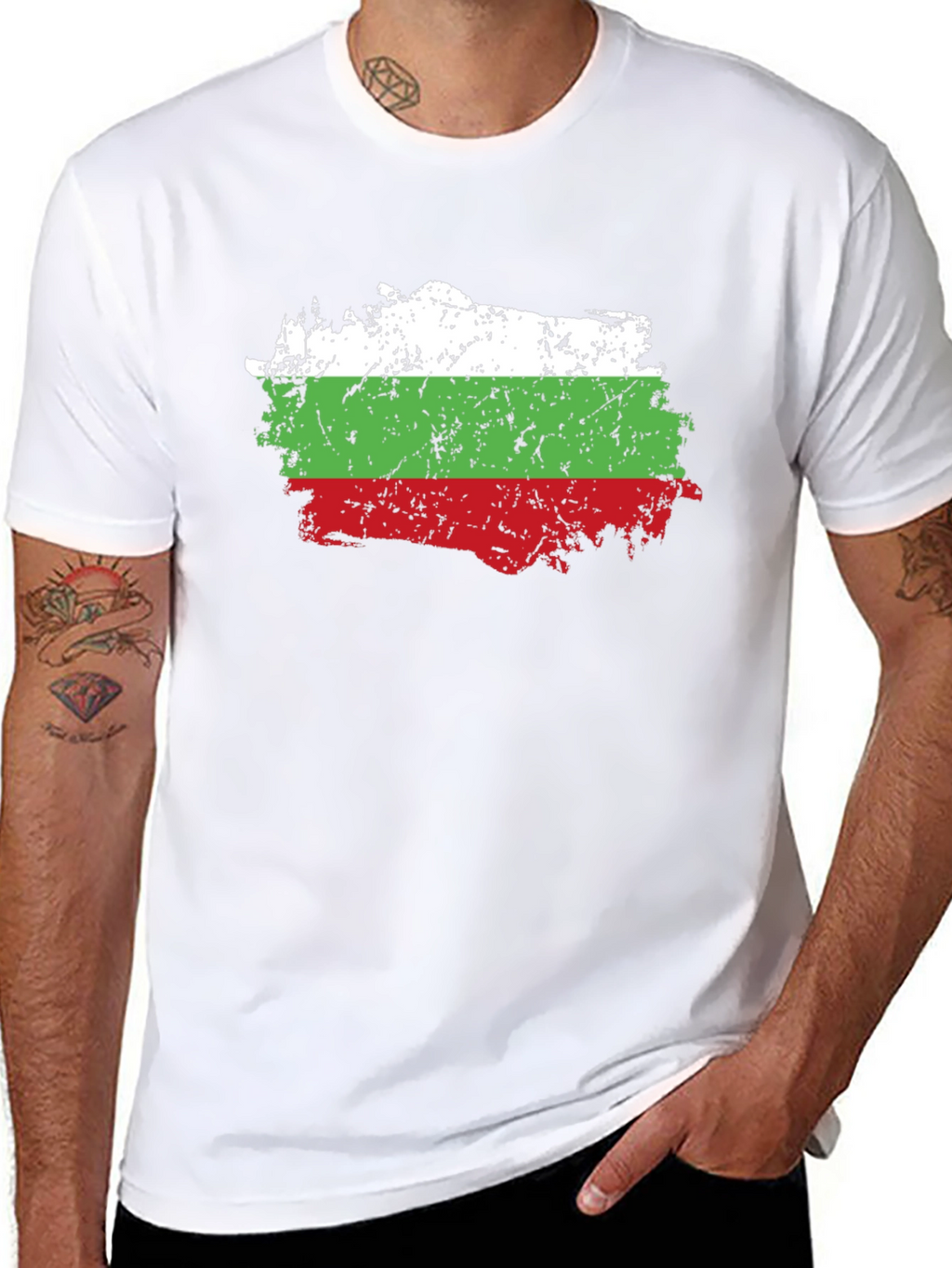 Bulgaria Flag Grunge T-Shirt | Patriotic Pride